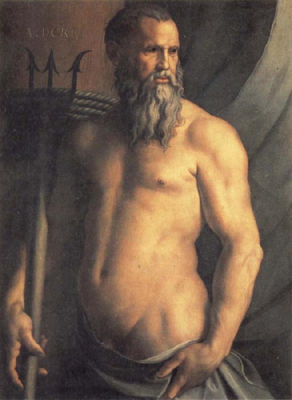 Agnolo Bronzino Portrait des Andrea Doria als Neptun Sweden oil painting art
